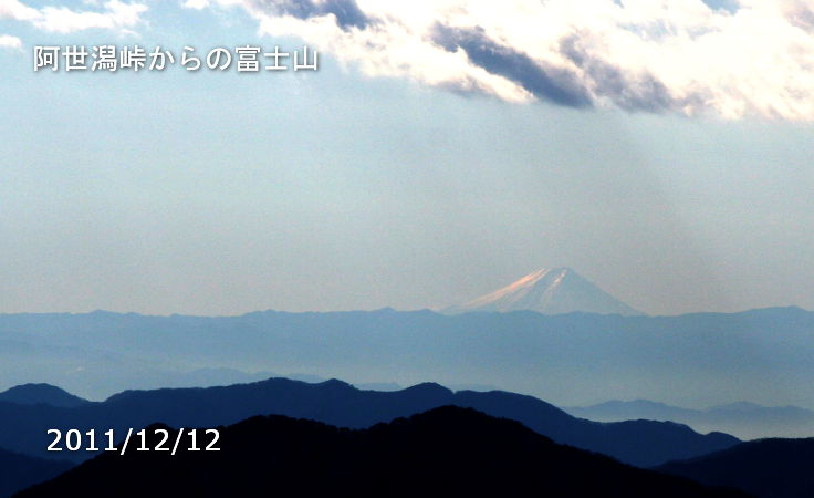 阿世潟峠から富士山眺望